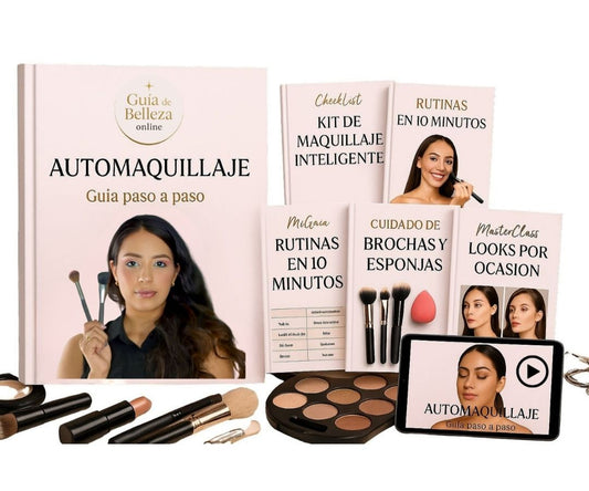 Guía Completa de Automaquillaje: (Modulos en Video + Ebook + Bonos) para Verte Radiante Cada Día